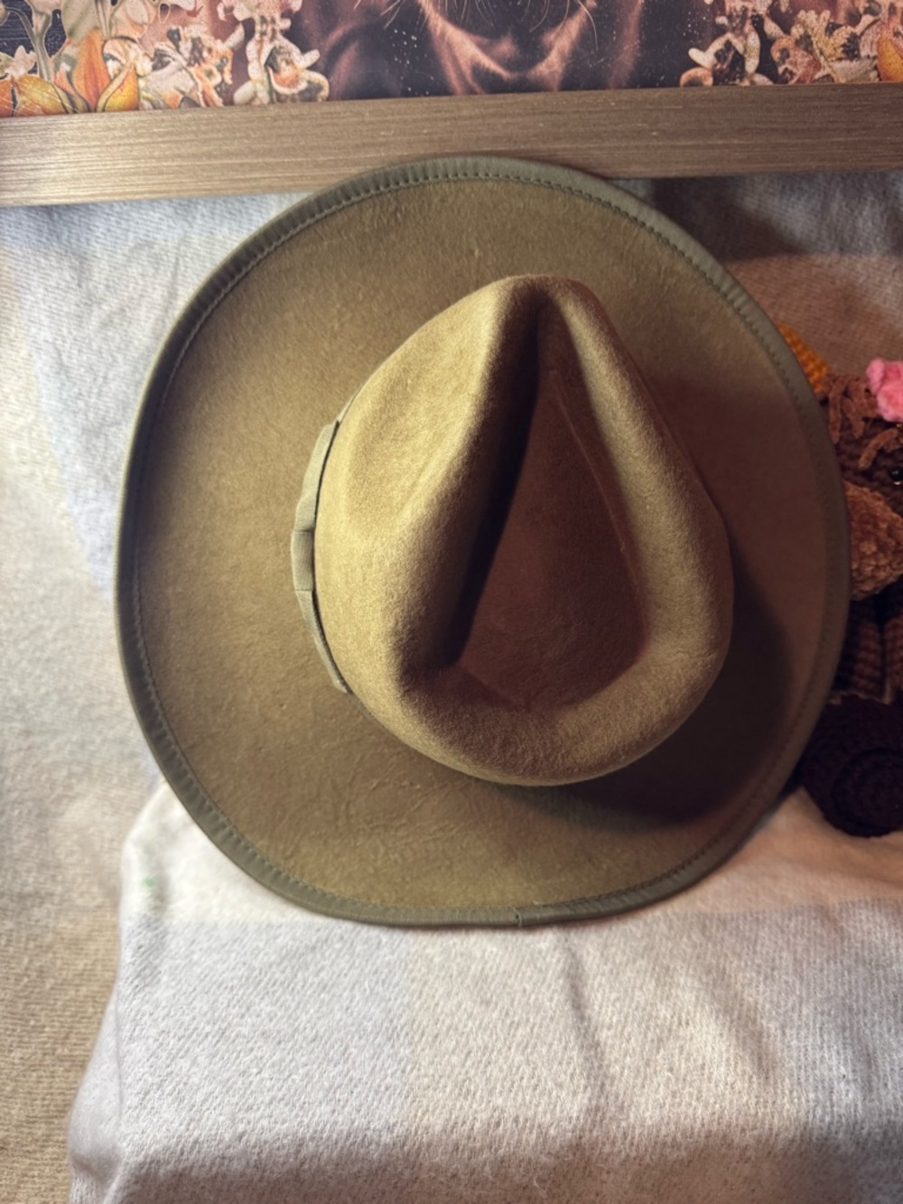 Olive Felt Hat